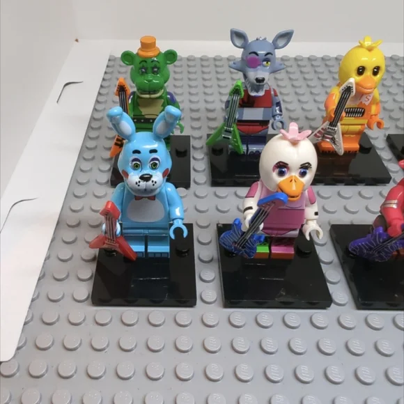 8 Minifigures - Custom FNAF Five Nights At Freddy's Minifigures Figure Toy - Picture 4 of 8